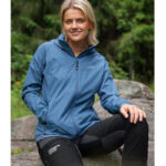 Chaqueta cortavientos mujer, azul acero | Scandinavian Explorer