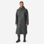 Chubasquero Largo Poncho Caza Solognac 500 Adulto Chaqueta Verde Impermeable