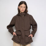Parka impermeable de mujer Salsa Jeans Marrón 34/XS