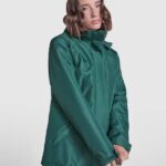 Parka acolchada entallada de tejido impermeable para mujer Vetonek Mujer / L / NEGRO