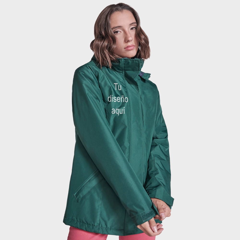 parka-impermeable-mujer-809tot.png Parka impermeable de mujer personalizada, comprar online - Imagen 1