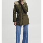 Parka con capucha Byalica verde oliva