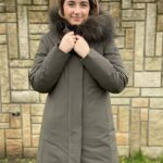 Stradivarius Abrigo Plumas Verde Mujer Chaqueta Acolchada Parka Verde Capucha Pelo Mujer Abrigo Acolchado