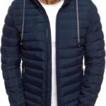 Abrigo Hombre Invierno Chaqueta de Pluma Ultra Ligero Plumiferos CáLido Capucha OtoñO Abrigo Corto para Viaje Compresible Chaqueta Antiviento Al Aire Libre para Hombre Color Liso con Cremallera : Amazon.es: Moda