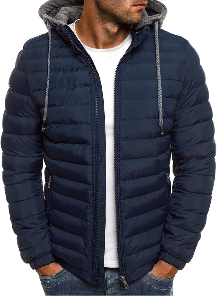 plumas-hombre-786xsu-1.jpg Abrigo Hombre Invierno Chaqueta de Pluma Ultra Ligero Plumiferos CáLido Capucha OtoñO Abrigo Corto para Viaje Compresible Chaqueta Antiviento Al Aire Libre para Hombre Color Liso con Cremallera : Amazon.es: Moda - Imagen 1