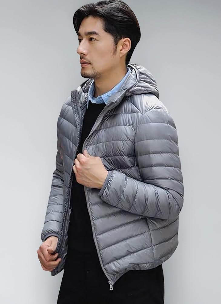 plumas-hombre-859hab-1.jpg Plumifero Ultraligero Hombre Plumífero Hombre Chaqueta Plumas Ligero Hombre con Capucha Plumiferos Parka Plumon Cazadora Pluma Hombre Invierno Abrigo ... - Imagen 1