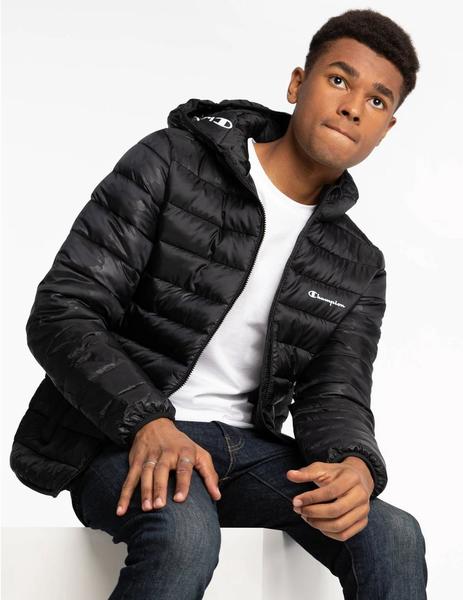 plumifero-hombre-977rxf-1.jpg PLUMIFERO CHAMPION HOMBRE, CON CAPUCHA NEGRO - Imagen 1