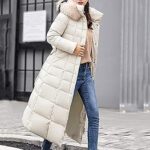 Moda Chaqueta Acolchada Chaquetas De Pluma Mujer Largas Chaqueta De Plumón Para Mujer, Abrigo Largo De