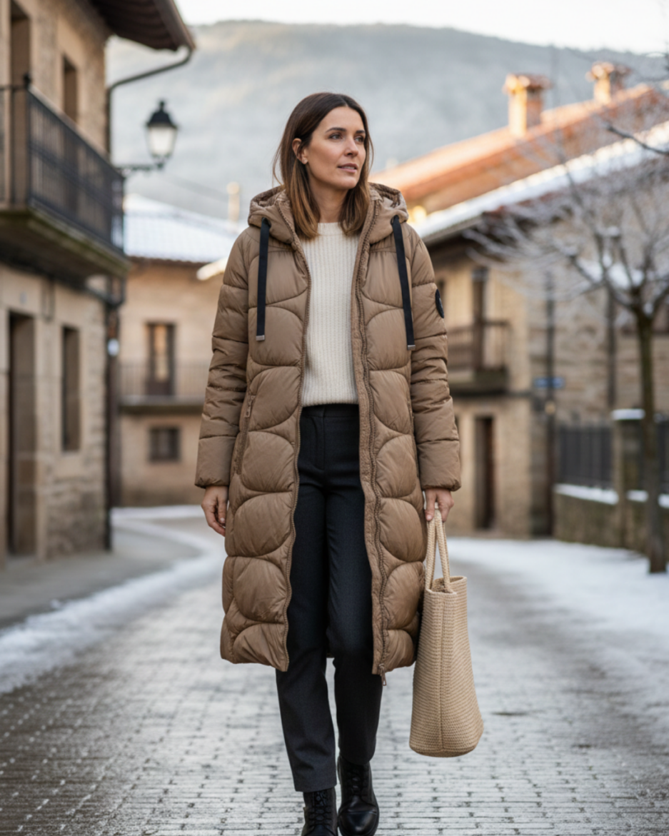 plumifero-largo-mujer-892tvz.png Plumífero largo acolchado camel mujer | Ouka - Imagen 1